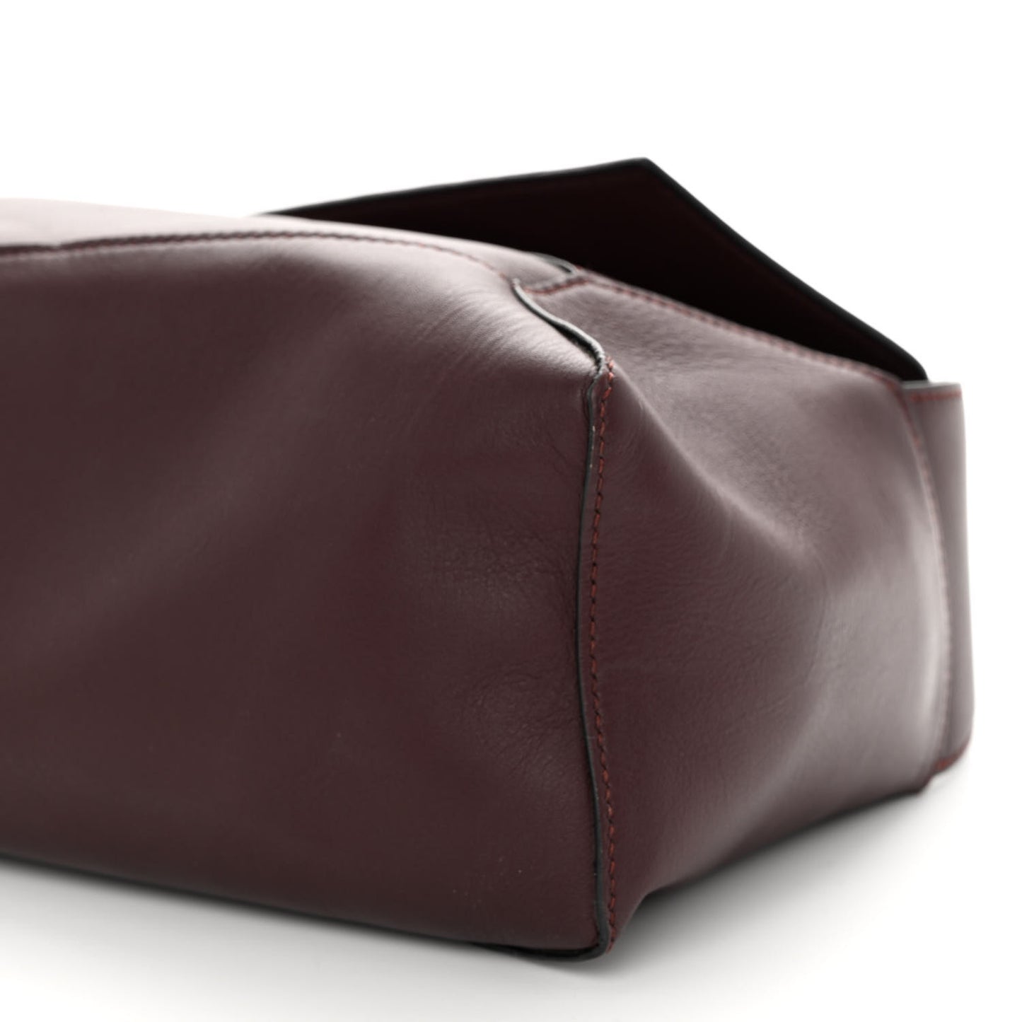 Calfskin Puzzle Hobo Prune