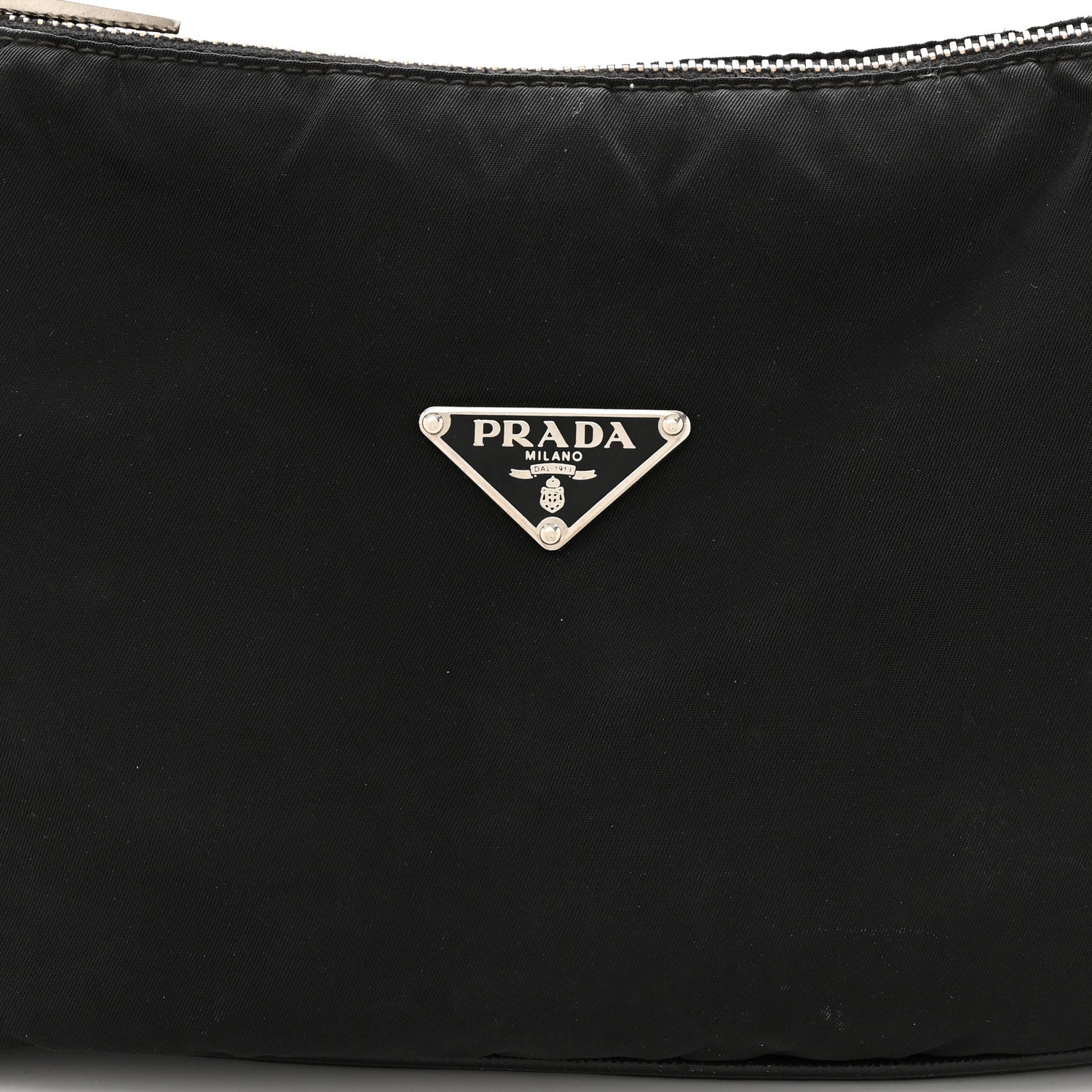 Prada Tessuto Nylon Shoulder Bag Black 8 of 12