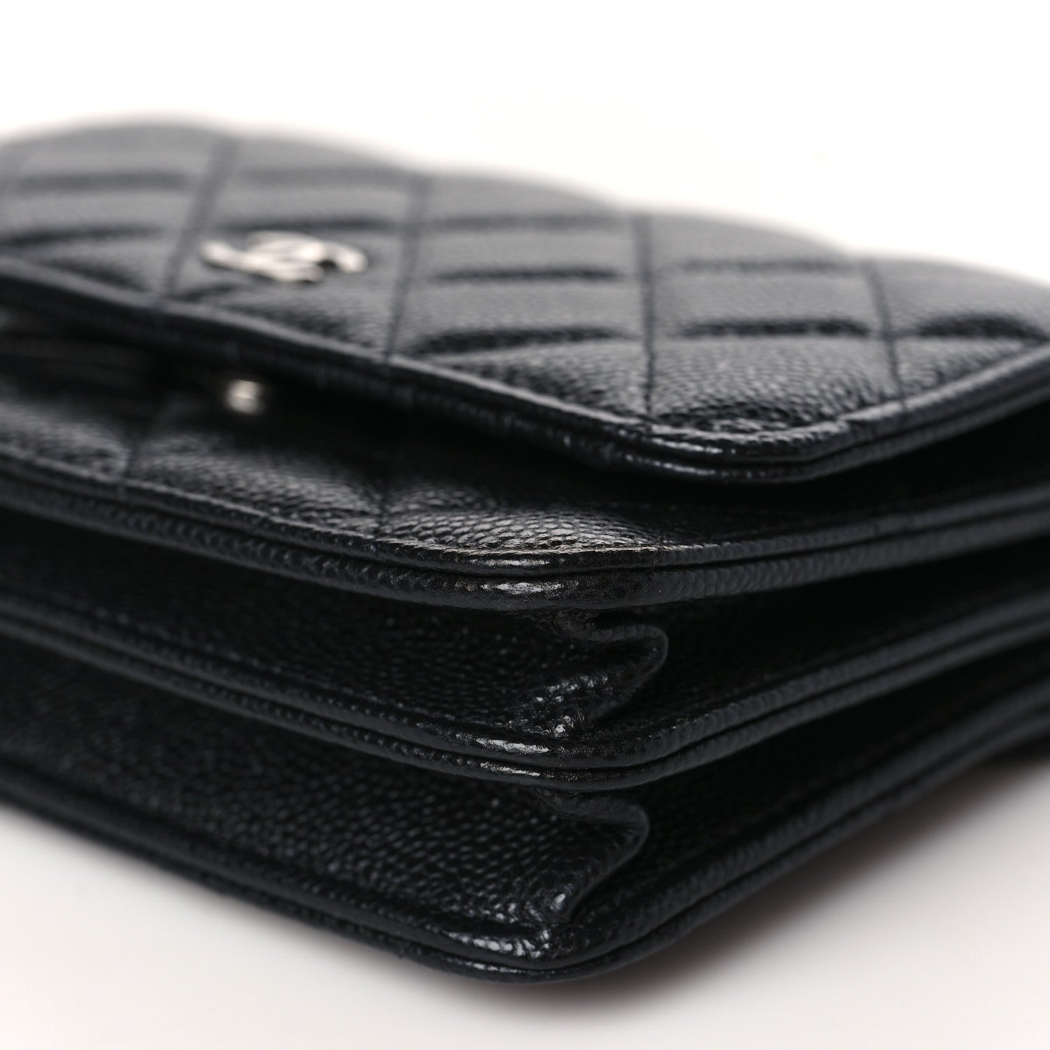 Chanel Caviar Quilted Mini Wallet On Chain WOC Black 9 of 10