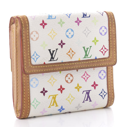 Louis Vuitton Monogram Multicolor Porte-Monnaie Billets Wallet White 3 of 10