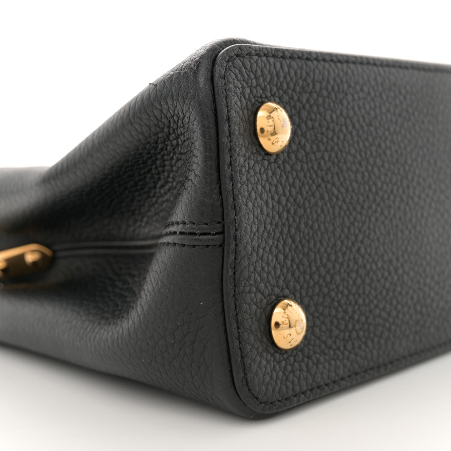 Taurillon Metallic Flowers Capucines PM Black