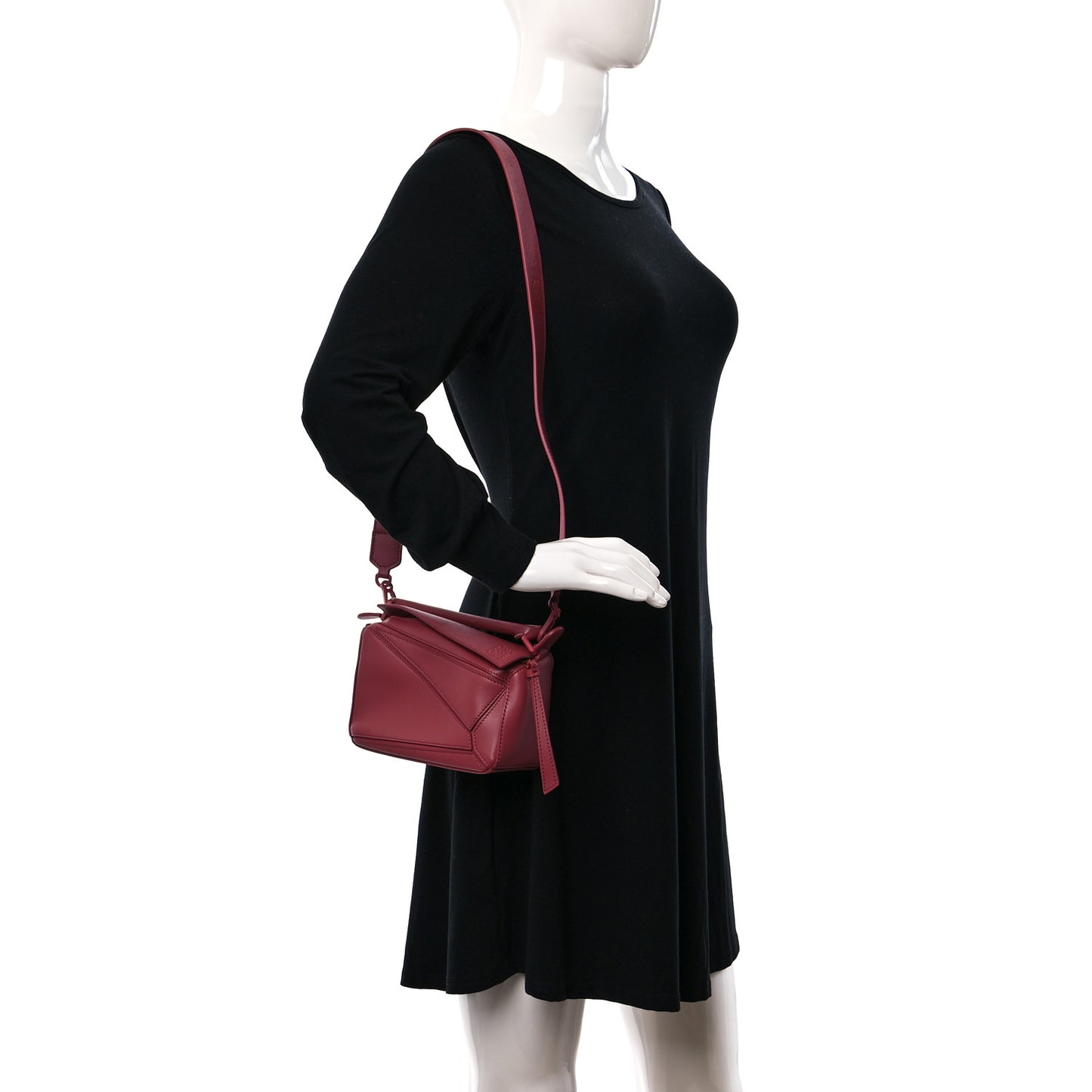 Calfskin Mini Puzzle Bag Plumrose