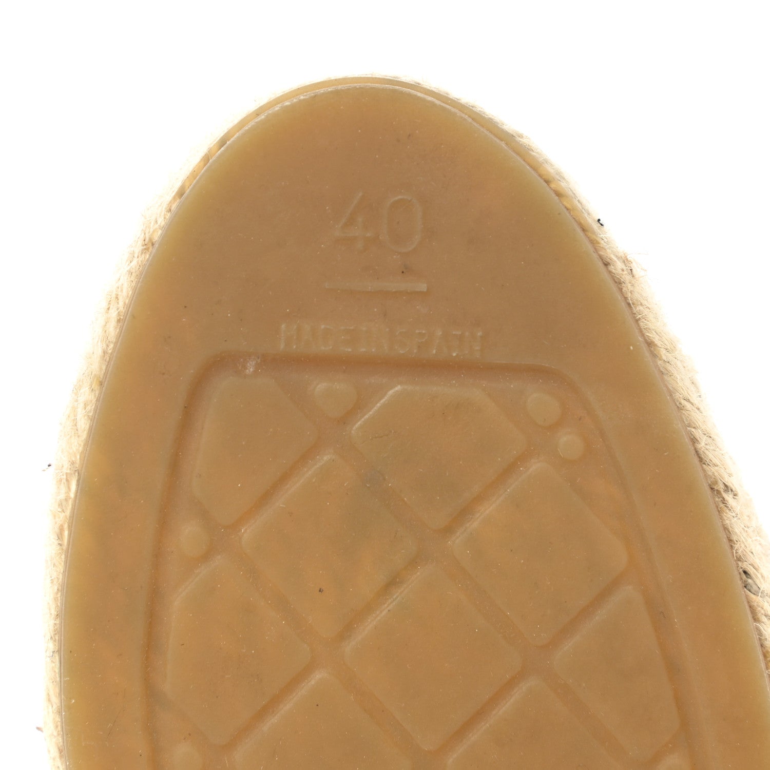 Chanel Tweed Lambskin CC Espadrilles 40 Ivory Grey Black 6 of 11