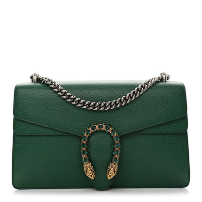 Gucci Pebbled Calfskin Small Dionysus Shoulder Bag Emerald 1 of 10