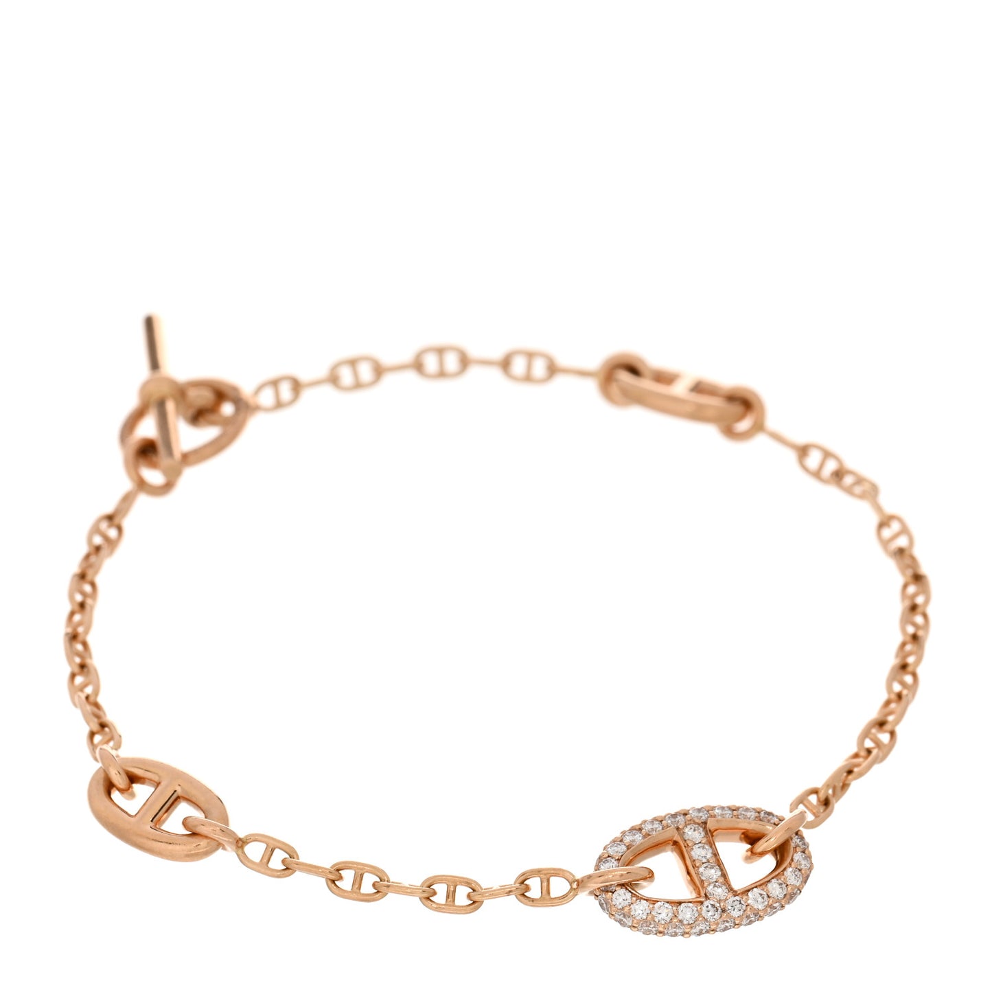 18K Rose Gold Diamond PM Farandole Bracelet SH