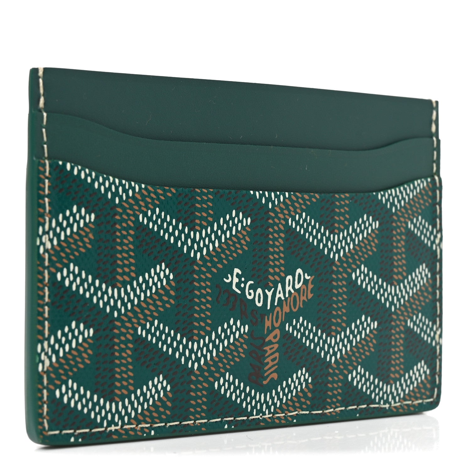 Goyard Goyardine Saint Sulpice Card Holder Green 3 of 7