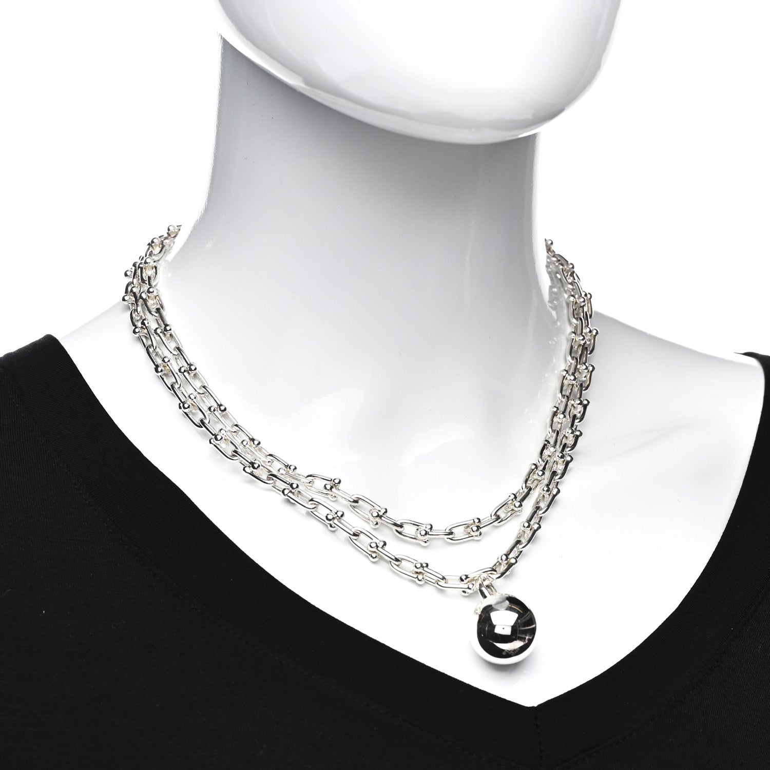 Tiffany Sterling Silver HardWear Wrap Necklace 2 of 4