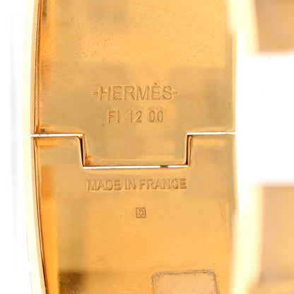 Hermes Enamel Wide Clic Clac H Bracelet GM Rose Dragee 3 of 4