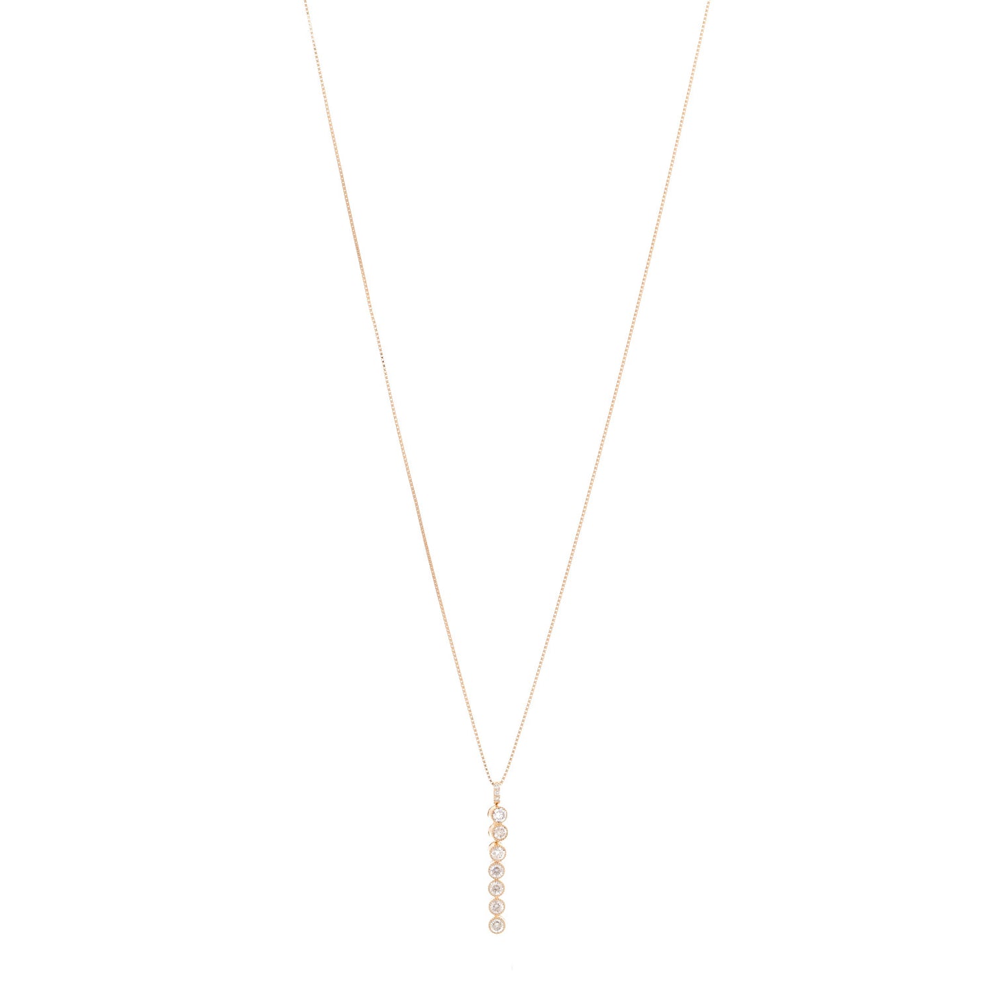 18K Yellow Gold Diamond 1.00ctw Magnetic Pendant Necklace