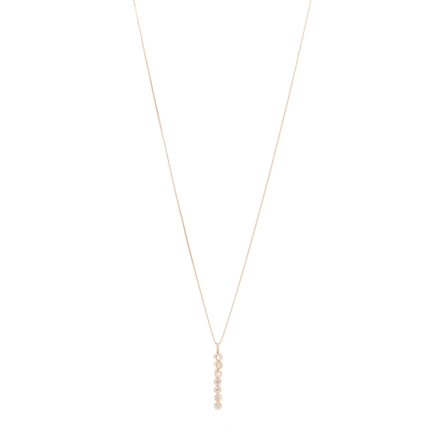 Parker & West by FASHIONPHILE 18K Yellow Gold Diamond 1.00ctw Magnetic Pendant Necklace 1 of 7