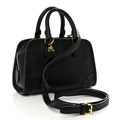 MCM Calfskin Mini Aren Boston Bag Black 3 of 9