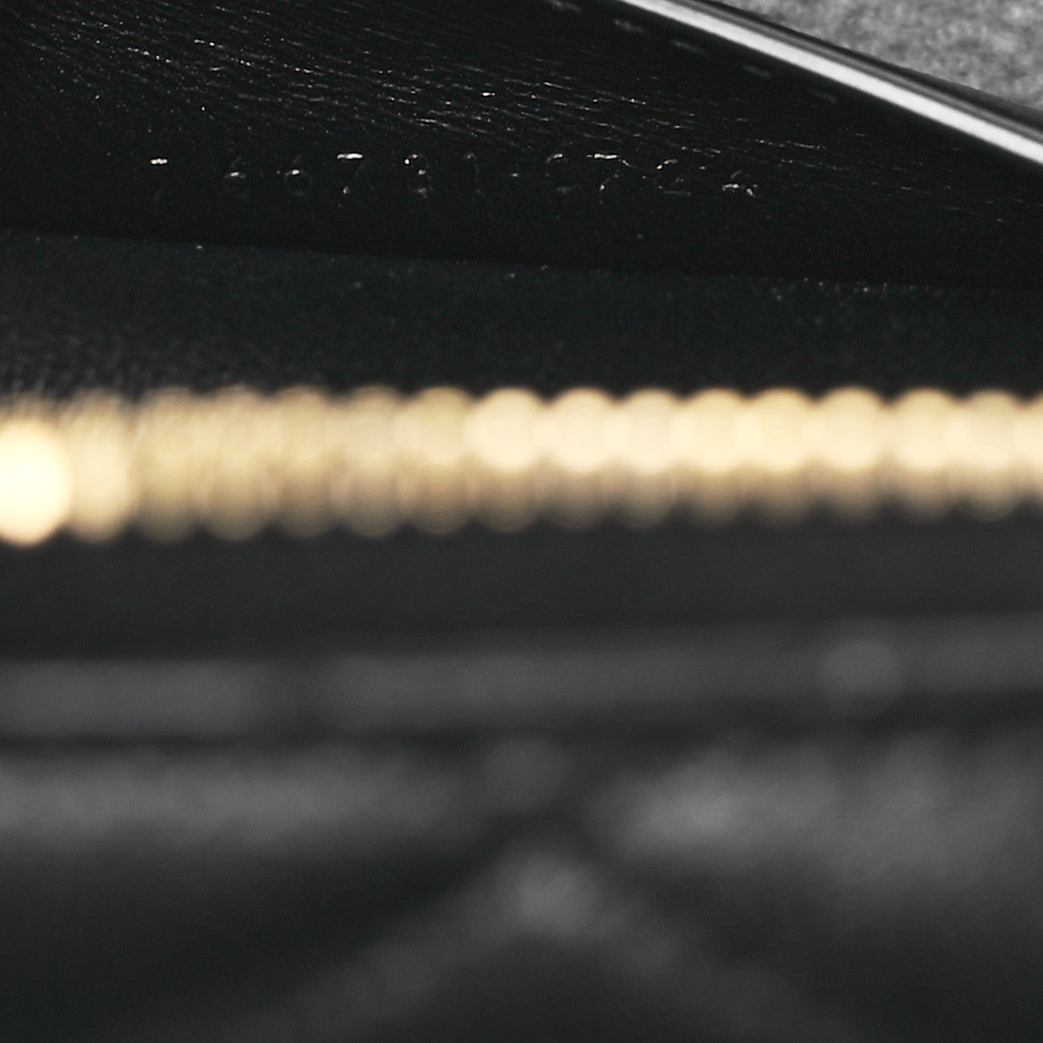 Saint Laurent Lambskin Quilted Mini Gaby Vanity Case Black 7 of 13