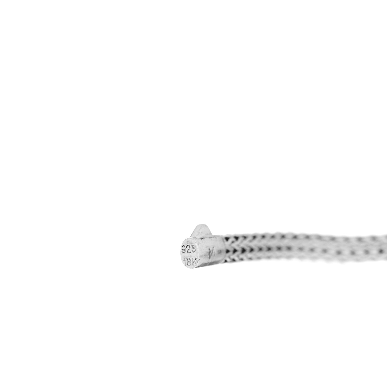 John Hardy Sterling Silver 18K Yellow Gold Diamond Classic Chain Station Bracelet 3 of 3