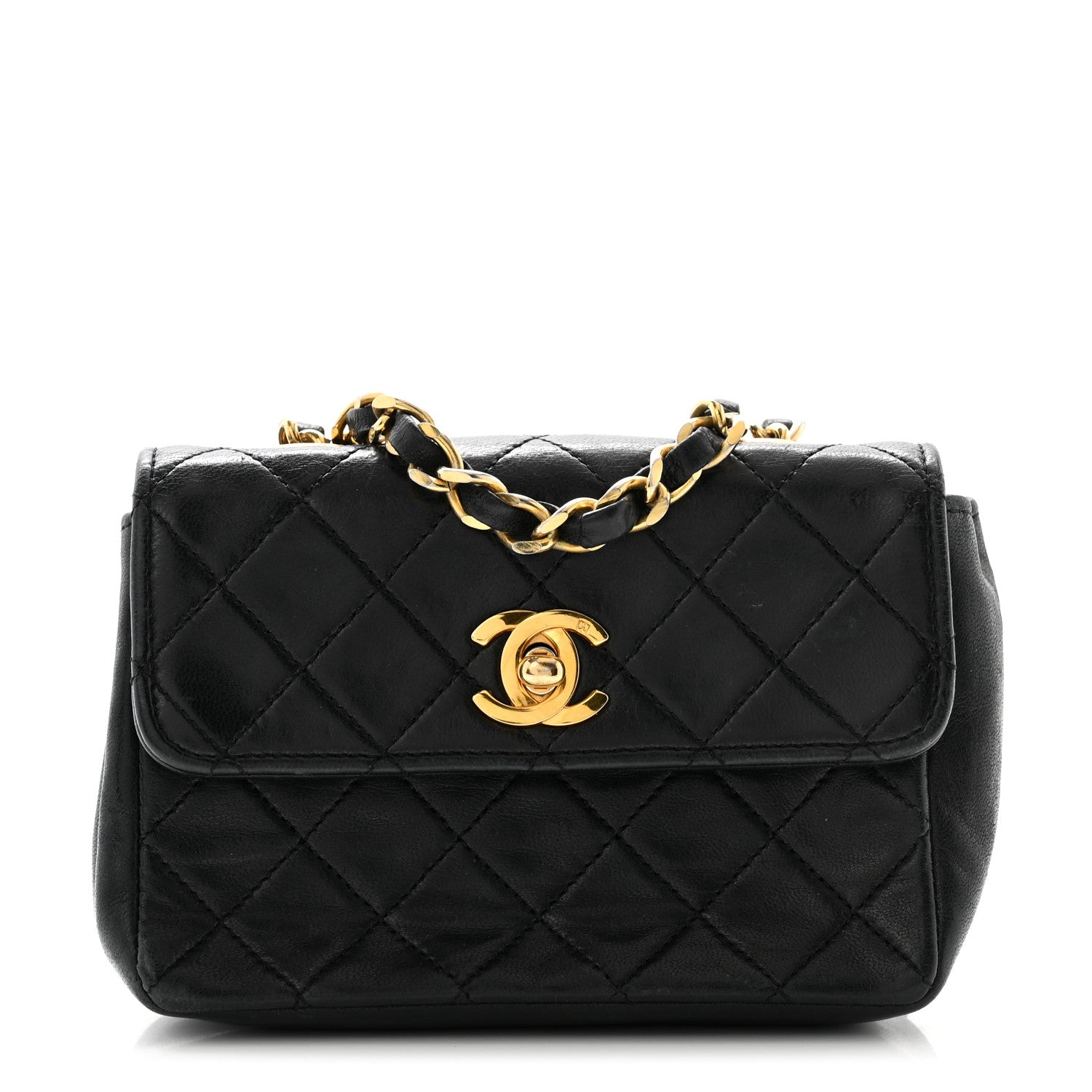 Chanel Lambskin Quilted Extra Mini Flap Black 1 of 13