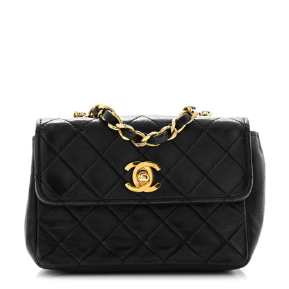 Chanel Lambskin Quilted Extra Mini Flap Black 1 of 13