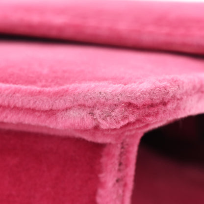 Gucci Velvet Crystal Square G Shoulder Bag Light Raspberry Rose 11 of 12