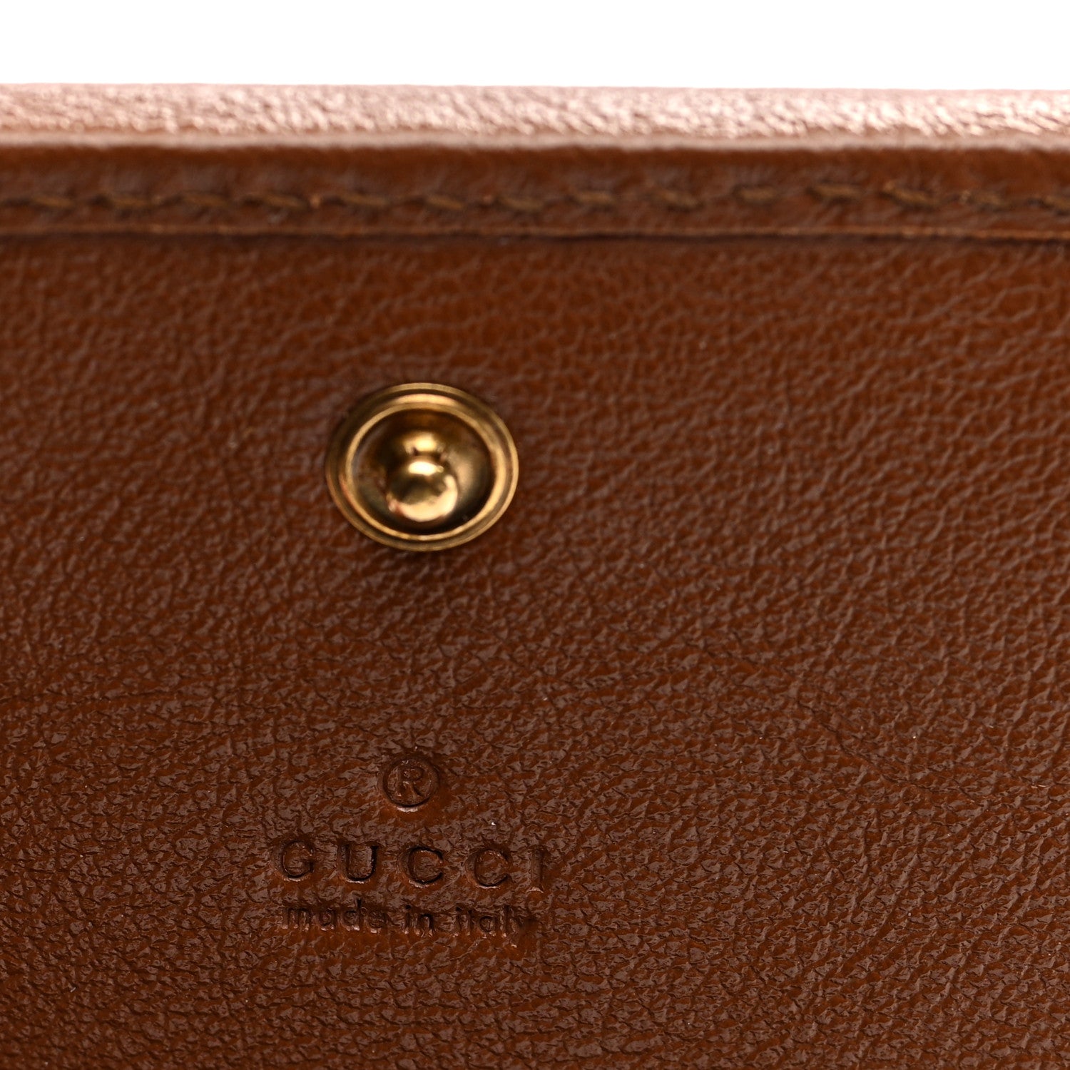 Gucci Azalea Calfskin Matelasse Diagonal GG Marmont Card Case Wallet Cuir 6 of 7
