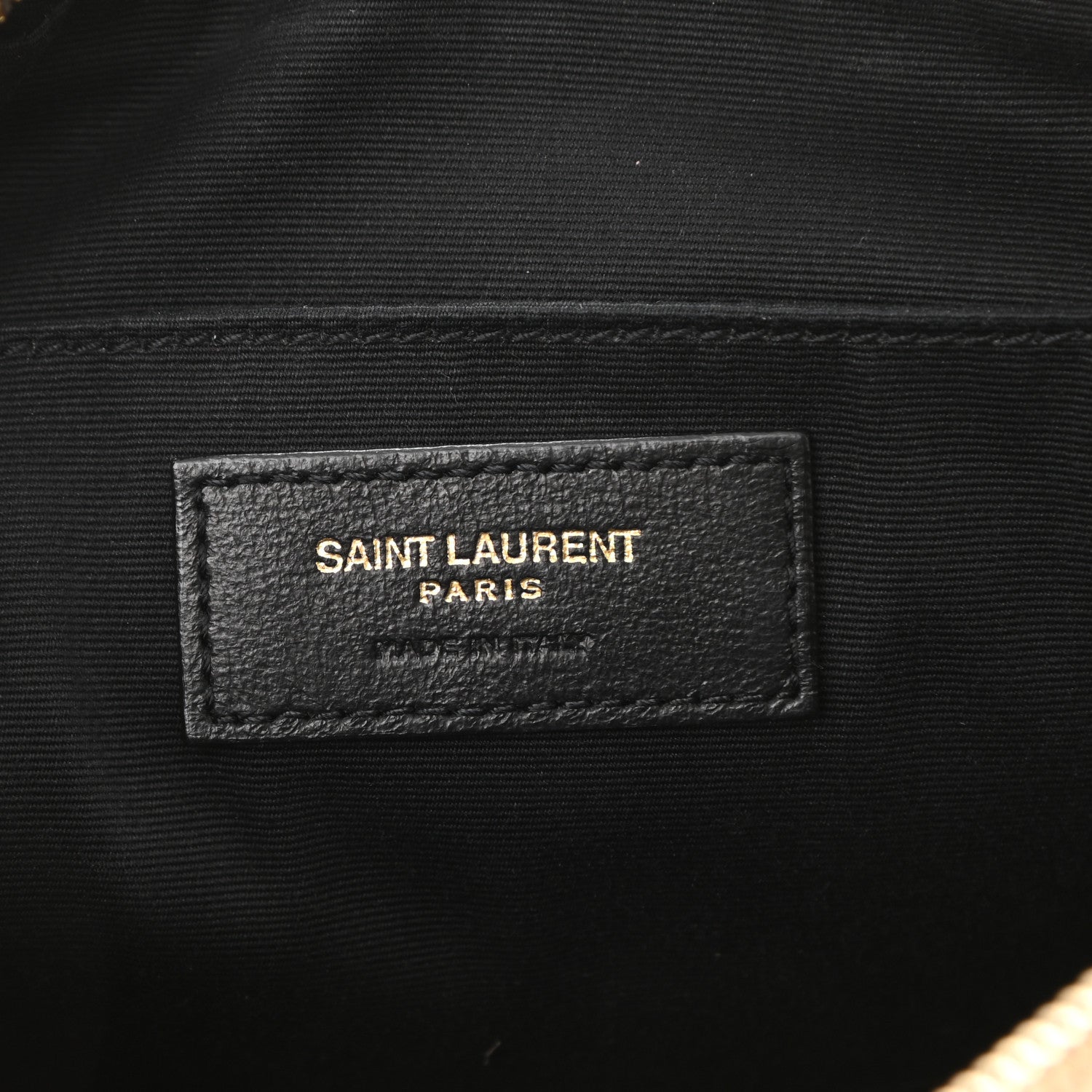 Saint Laurent Calfskin Matelasse Monogram Lou Camera Bag Dark Latte 6 of 10