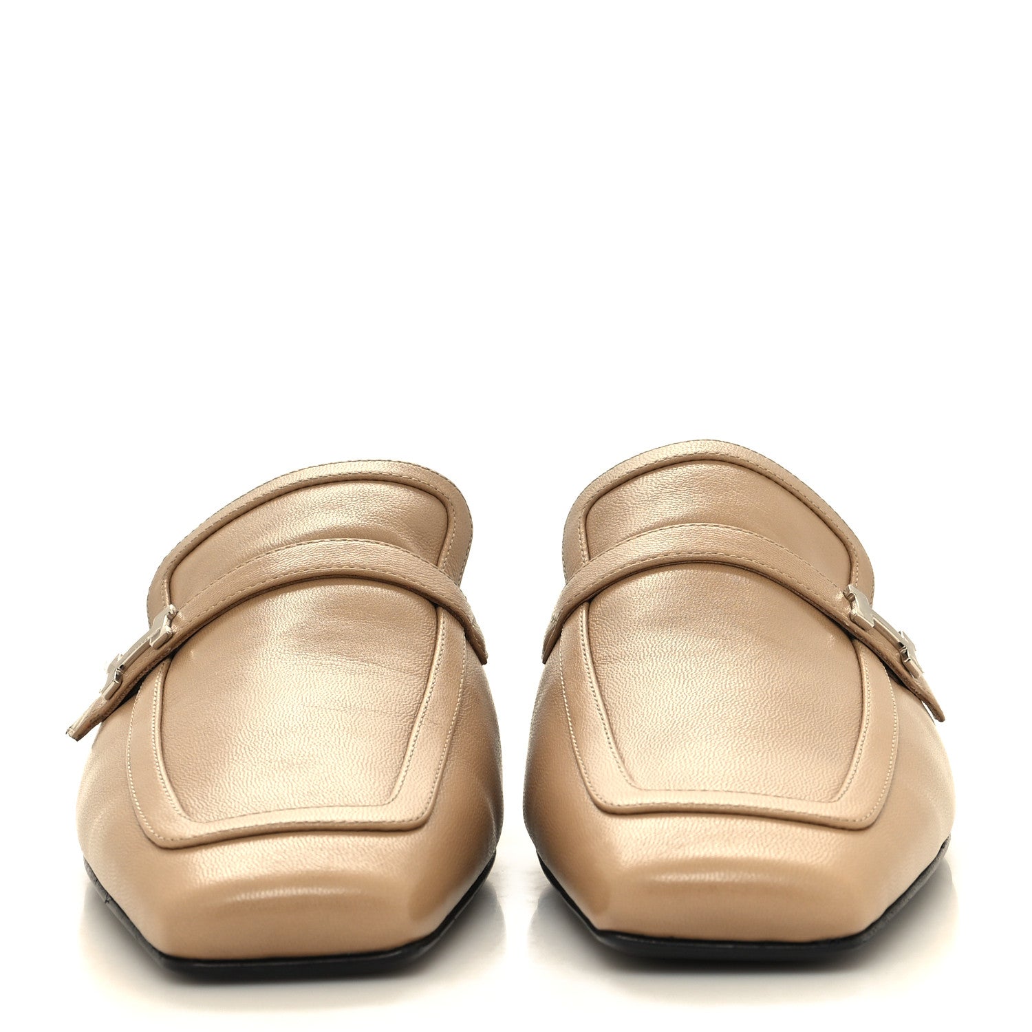 Hermes Goatskin Groupie Mules 39 Beige Argile 2 of 9