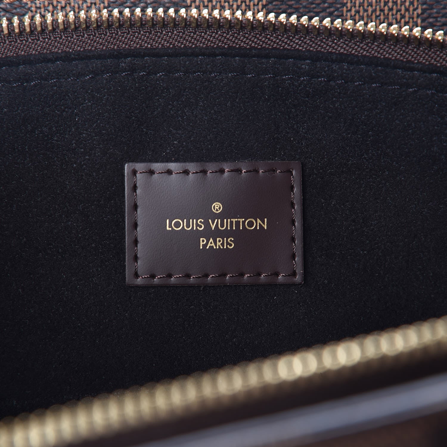 Louis Vuitton Cuir Taurillon Damier Ebene Normandy Black 8 of 9