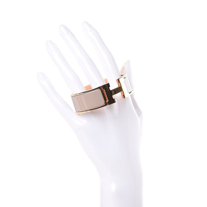 Hermes Enamel Wide Clic Clac H Bracelet PM Marron Glace 2 of 6