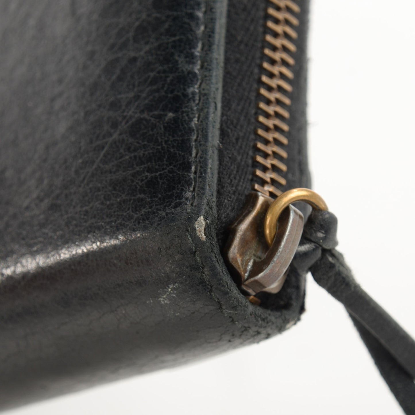 Chevre Classic Hardware Continental Zip Around Wallet Black