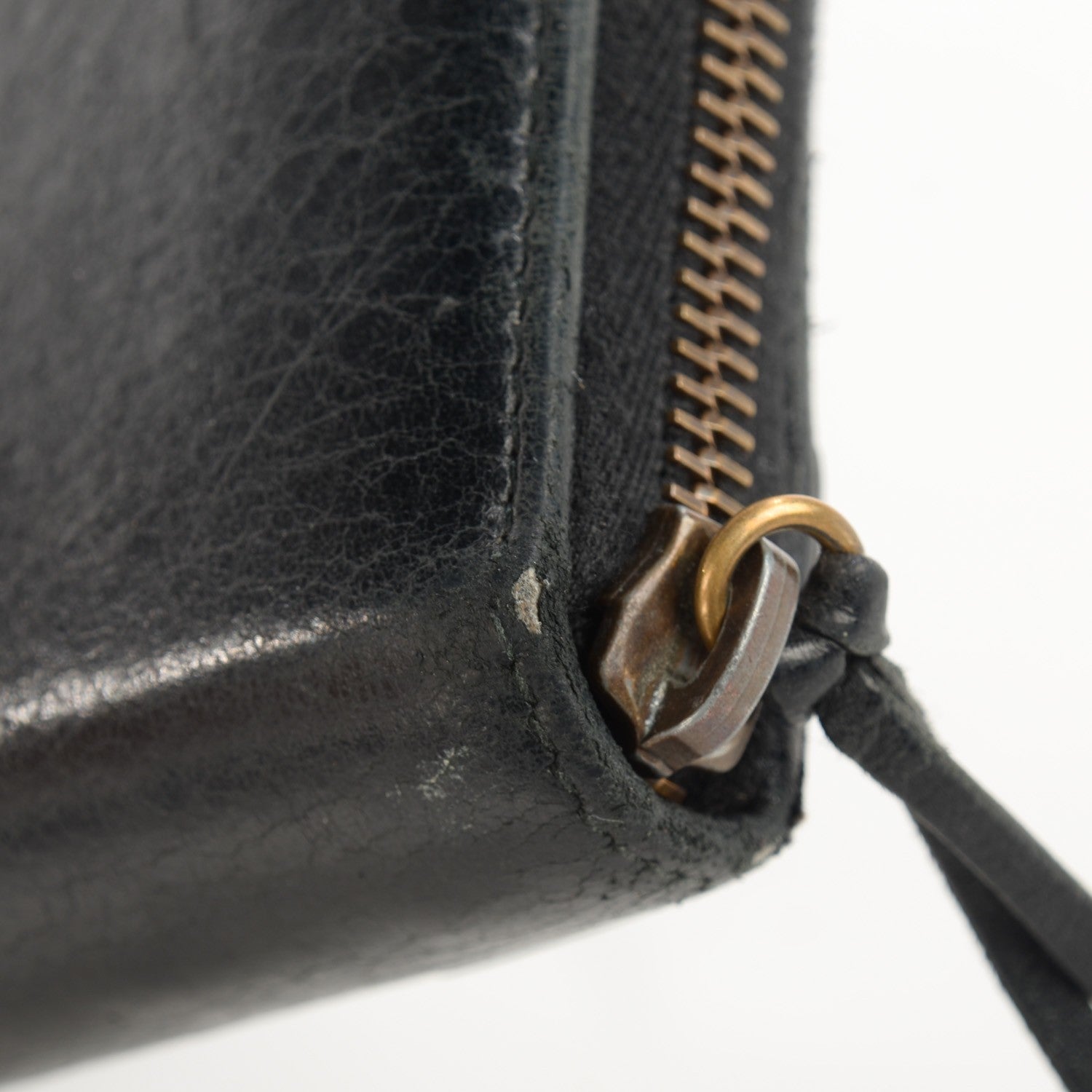 Balenciaga Chevre Classic Hardware Continental Zip Around Wallet Black 8 of 14