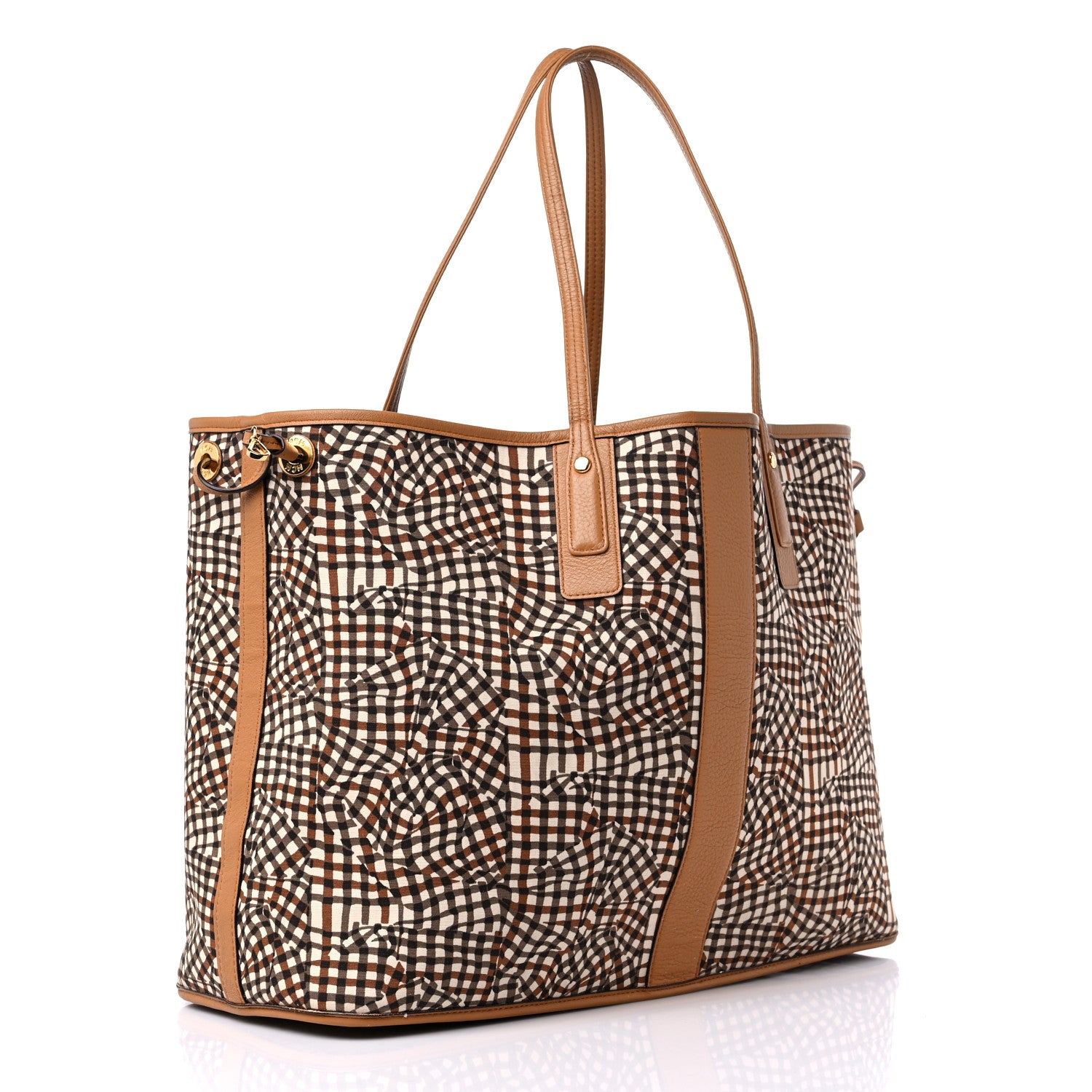 MCM Visetos Large Liz Reversible Shopper Tote Cognac 10 of 14