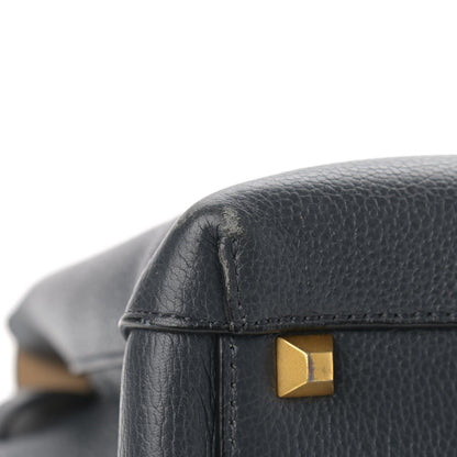 MCM Grained Calfskin Medium Milla Tote Phantom Grey 9 of 11