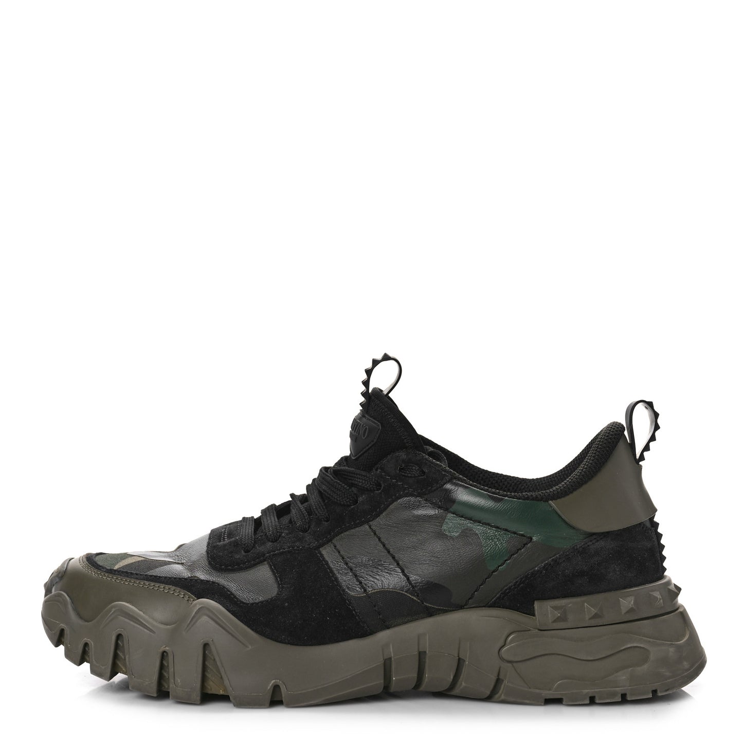 Nappa Suede Camouflage Mens Rockrunner Plus Sneakers 44 Army Green Black Multicolor