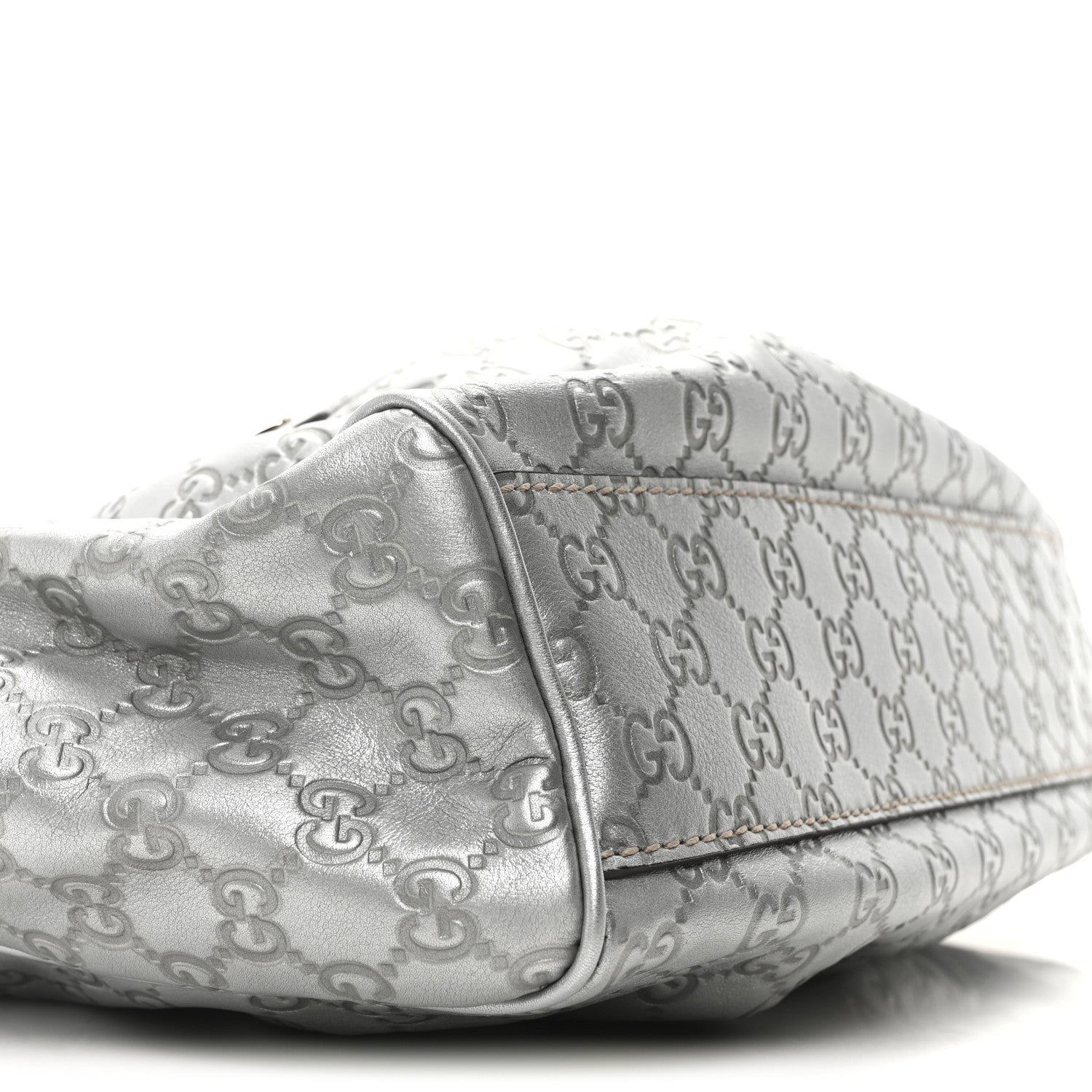 Gucci Guccissima Medium Sukey Tote Silver 9 of 10