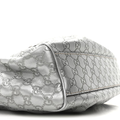 Gucci Guccissima Medium Sukey Tote Silver 9 of 10