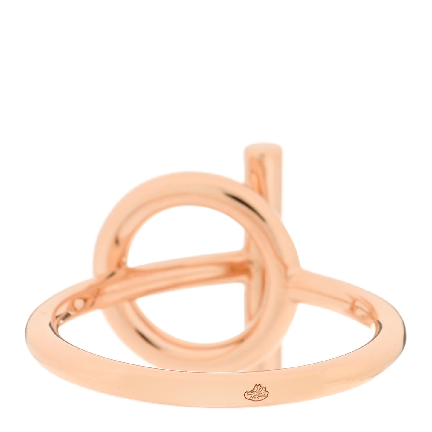 18K Rose Gold Diamond PM Echappee Ring 54 6.75