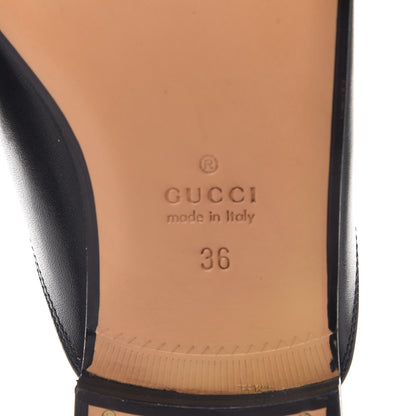 Gucci Calfskin Crystal Tiger Embroidered Womens Princetown Slippers 36 Black 6 of 9