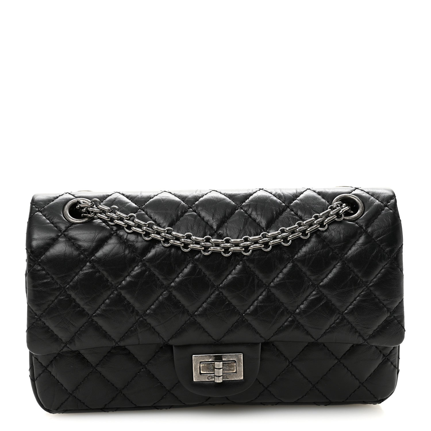 Chanel Aged Calfskin Quilted 2.55 Reissue 225 Flap Black 1 of 10