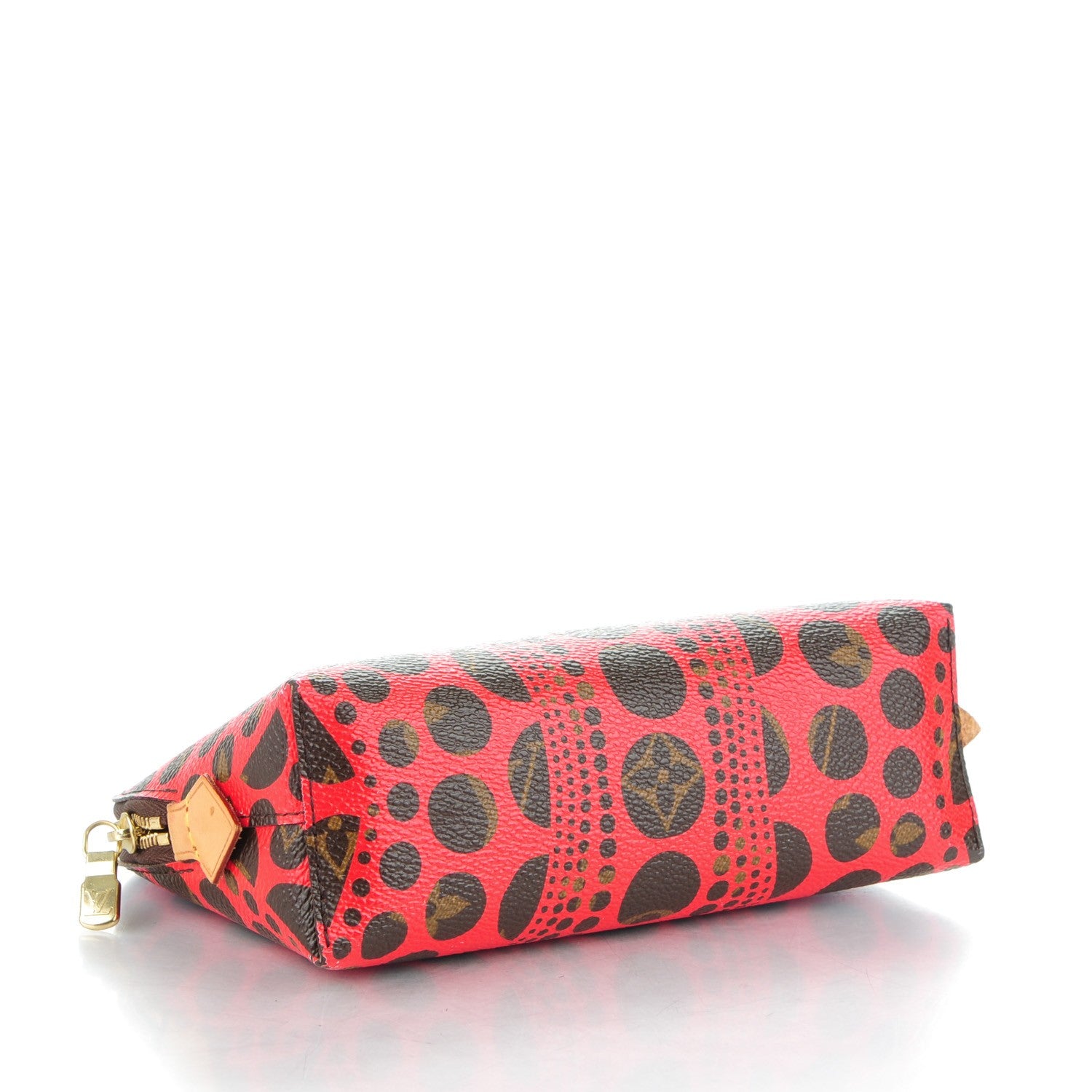 Louis Vuitton Monogram Kusama Pumpkin Dots Cosmetic Pouch Red 4 of 7