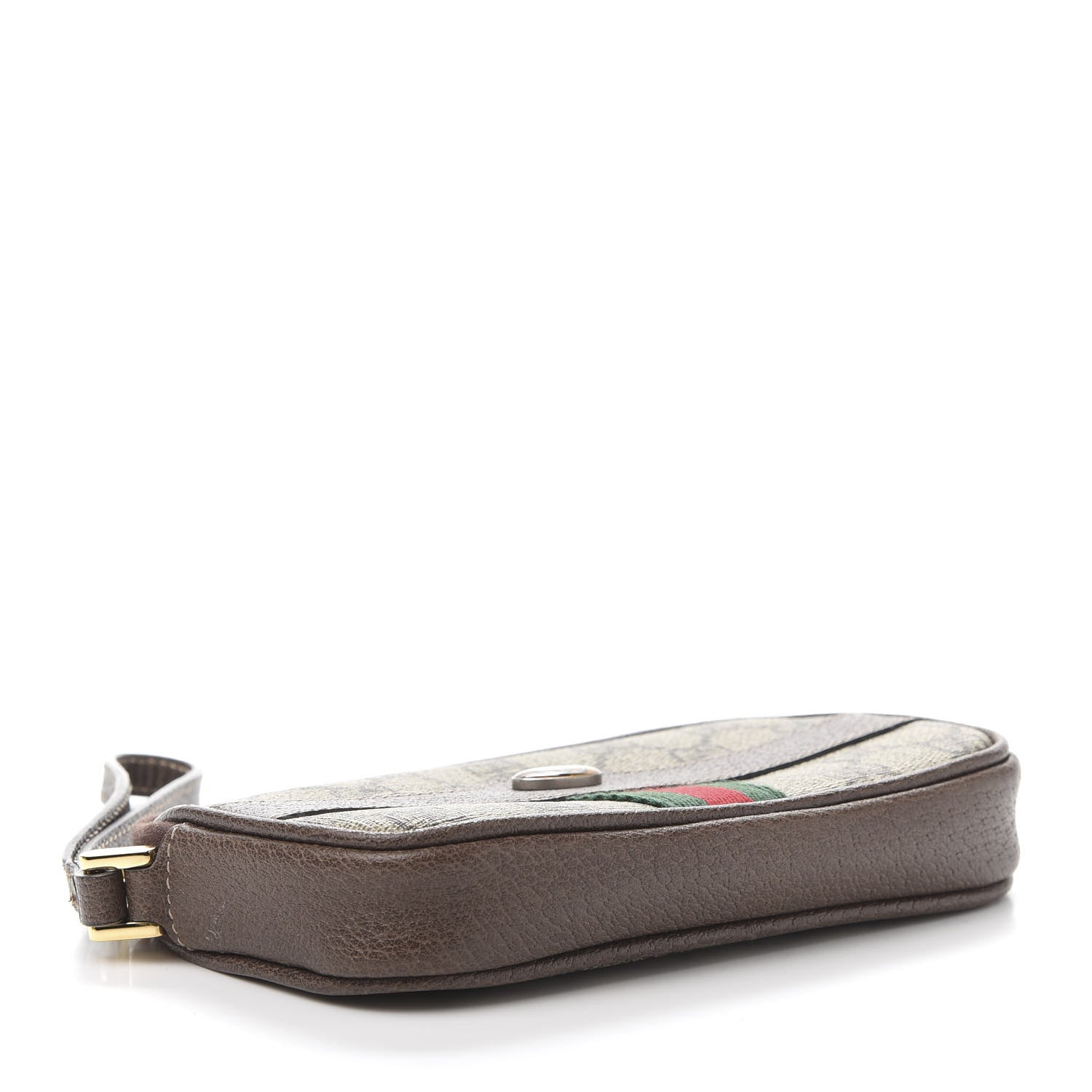 Gucci GG Supreme Monogram Ophidia Phone Case Wristlet Brown 4 of 10