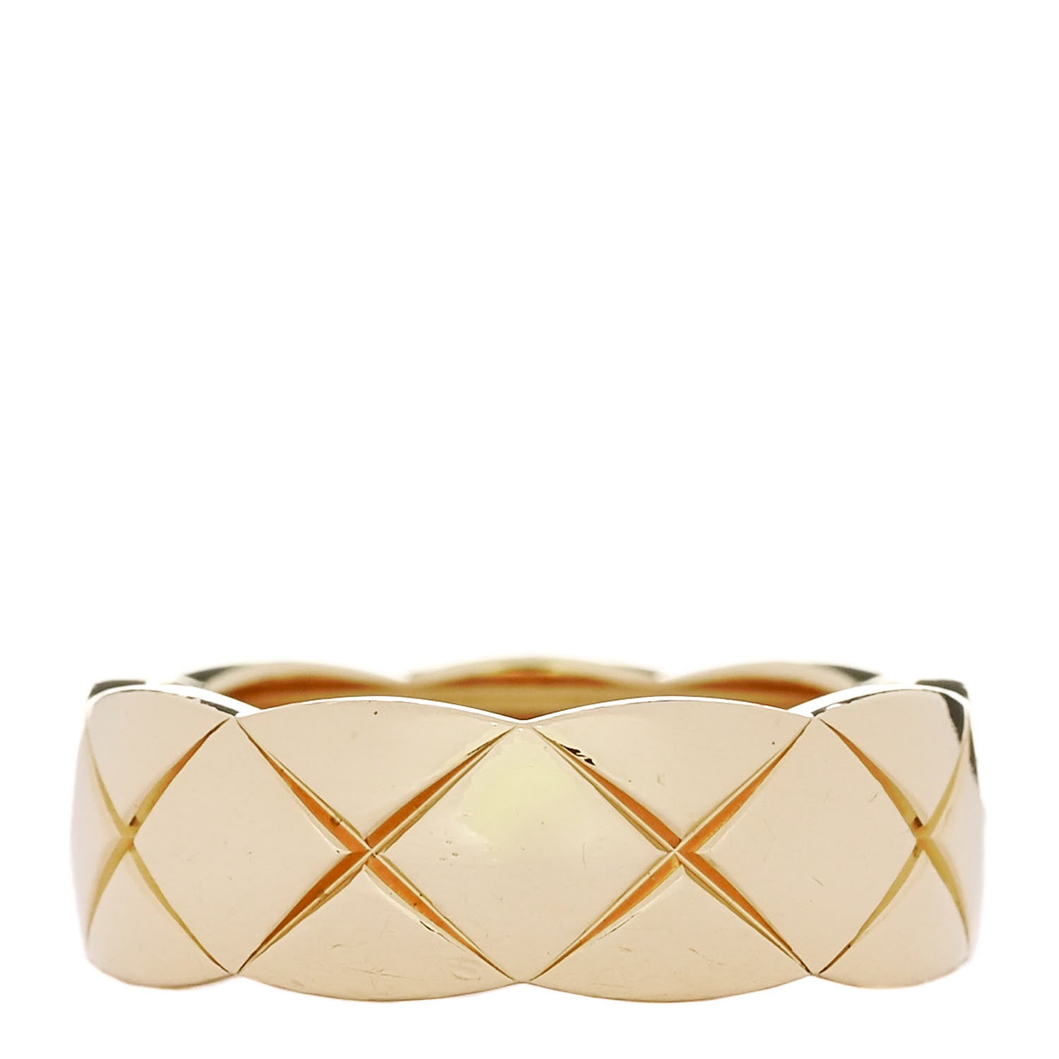 Chanel 18K Yellow Gold Small Coco Crush Ring 52 6 3 of 7