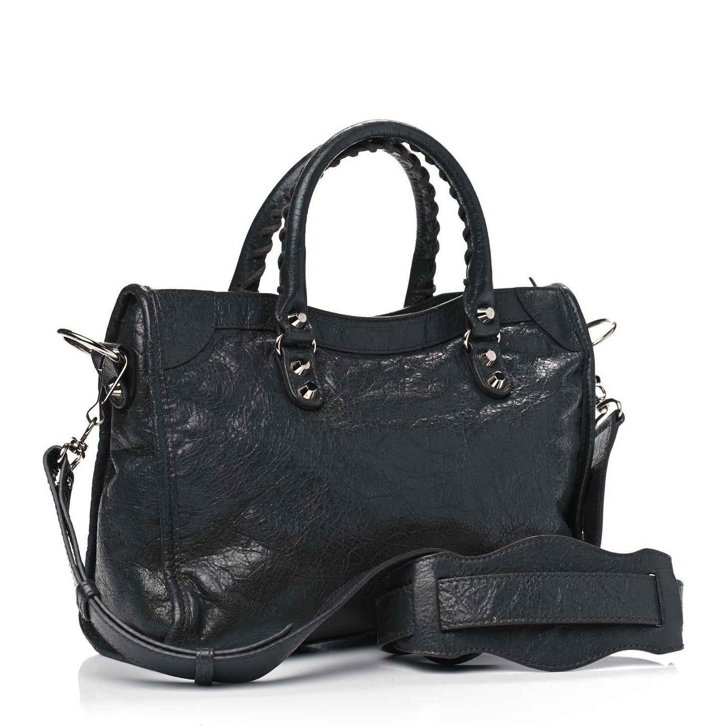 Agneau Classic Silver Hardware S City Gris Fossile