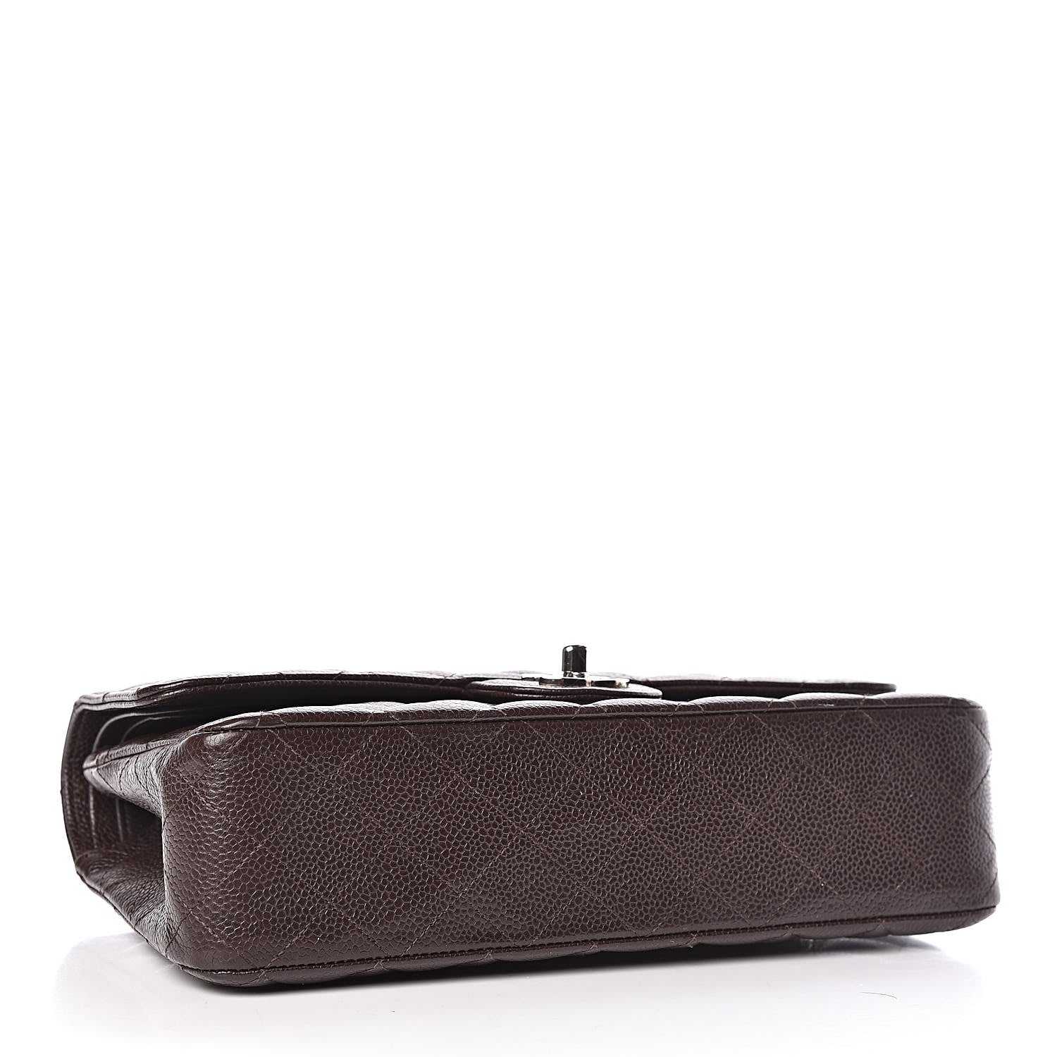 Chanel Caviar Quilted Medium Double Flap Brown 4 of 10