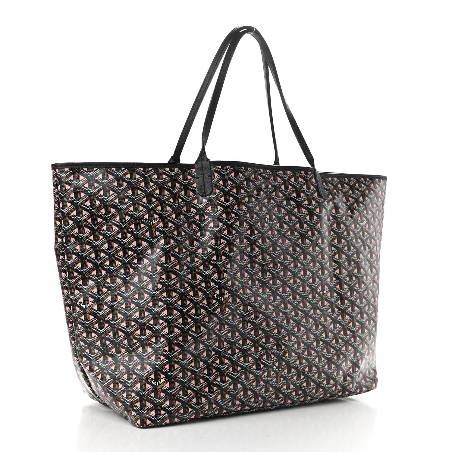 Goyard Goyardine Saint Louis Claire Voie GM Black Pink 3 of 10