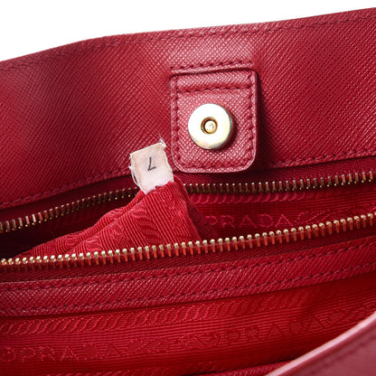 Prada Saffiano Lux Large Tote Fuoco 8 of 17