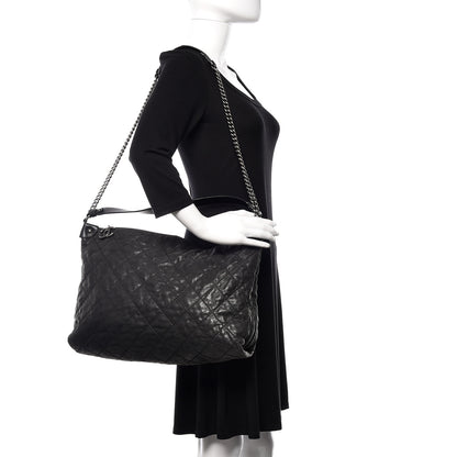 Chanel Iridescent Calfskin Coco Daily Hobo Black 2 of 13