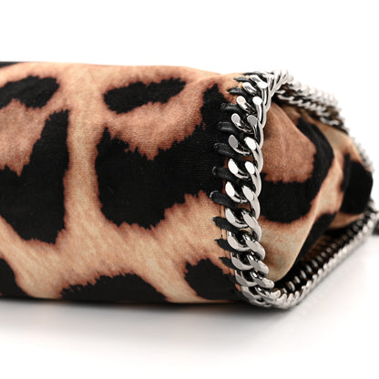 Stella McCartney Linen Leopard Print Small Falabella Tote Brown 9 of 9