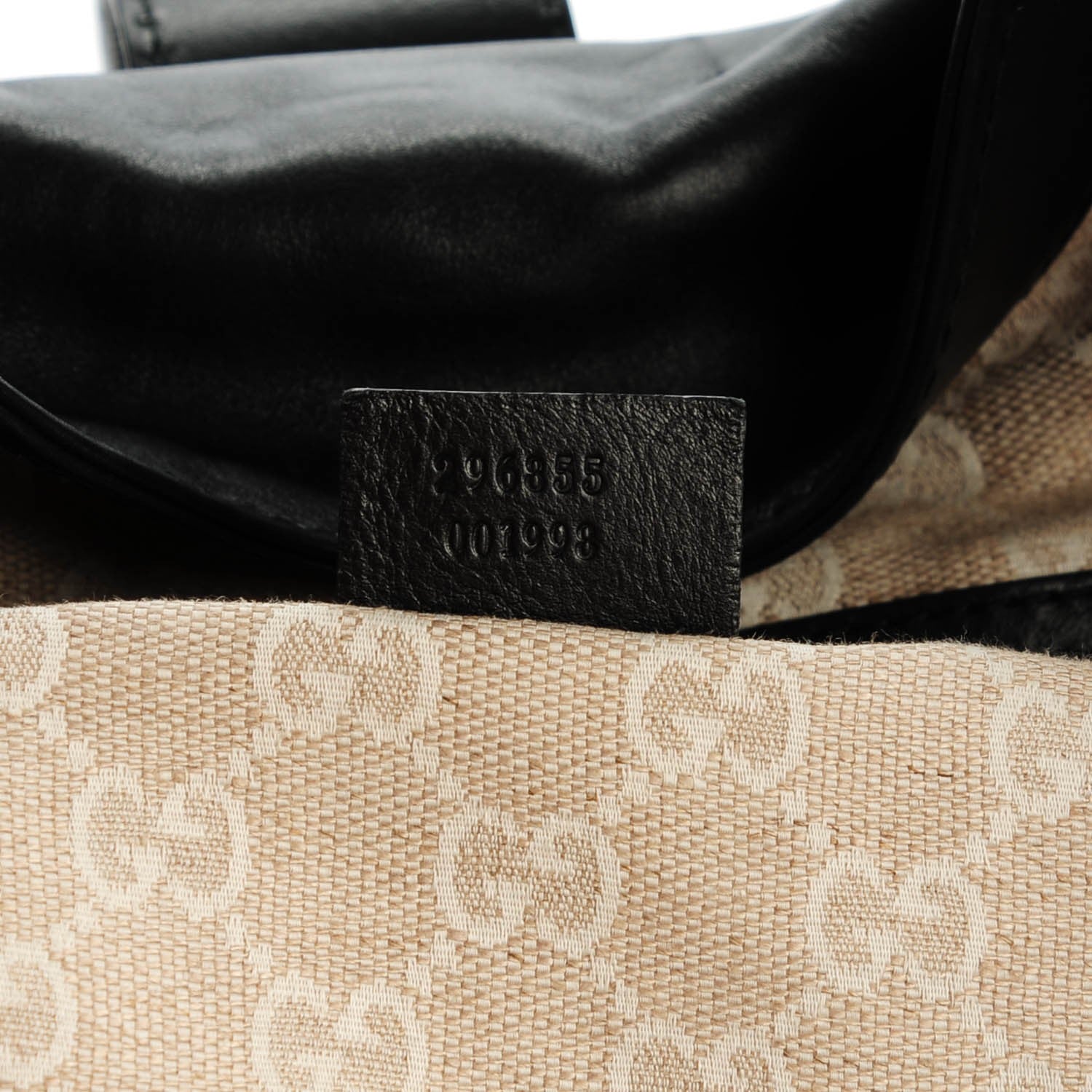 Gucci Calfskin Large Soft Stirrup Shoulder Bag Black 7 of 8