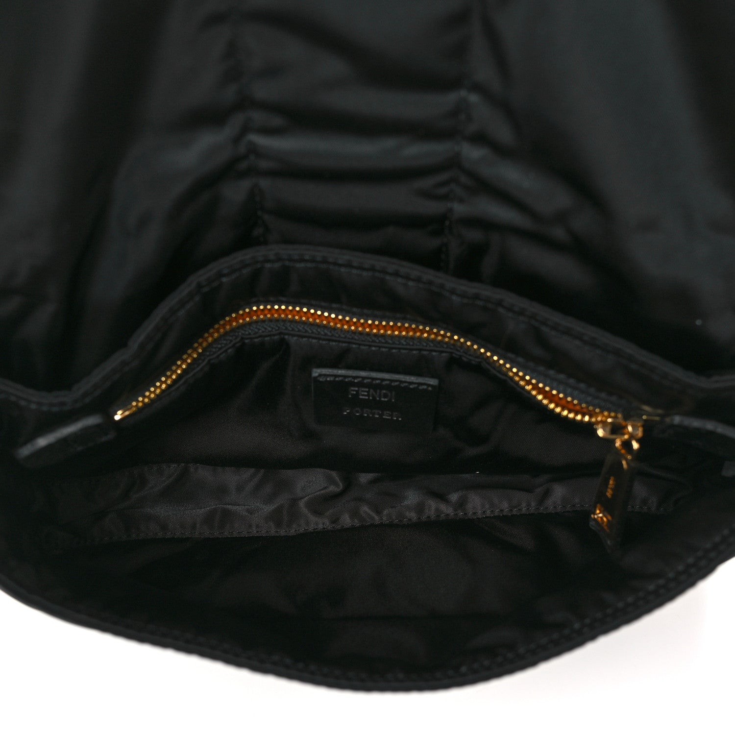 Fendi X PORTER Nylon Regular Belt Baguette Black 5 of 11