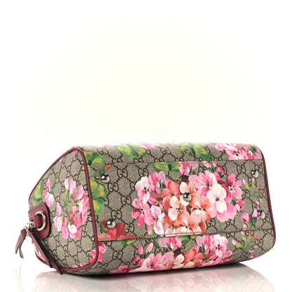 Gucci GG Supreme Monogram Blooms Small Boston Beige Multicolor Dry Rose 4 of 10
