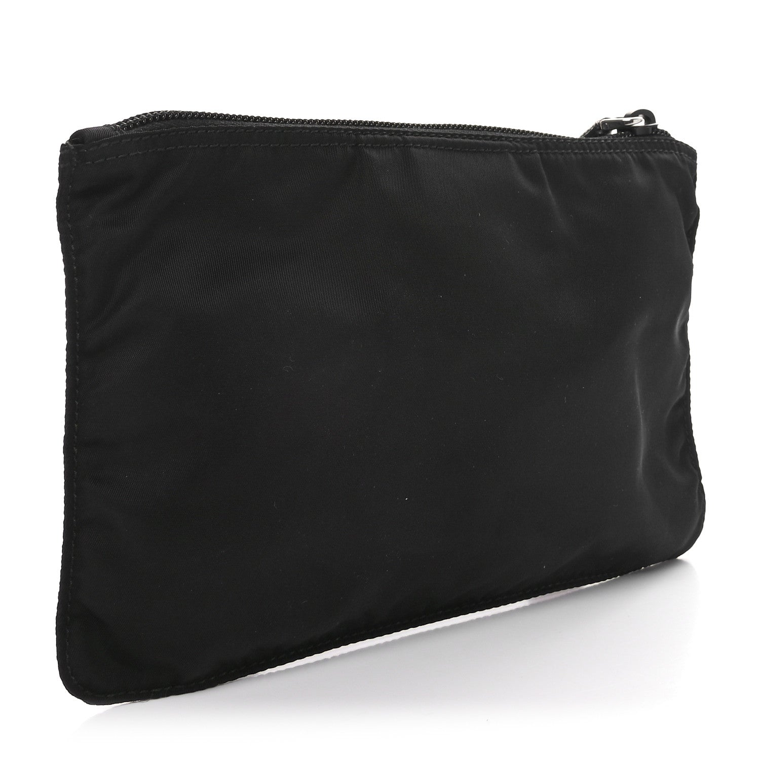 Prada Re-Nylon Saffiano Vela Necessaire Flat Pouch Black 3 of 9