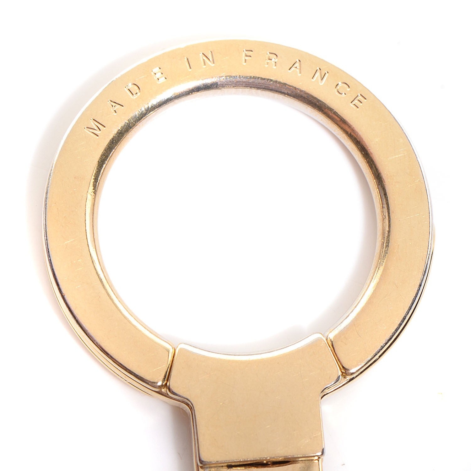 Louis Vuitton Metal Pochette Extender Key Ring Chain Gold 3 of 4