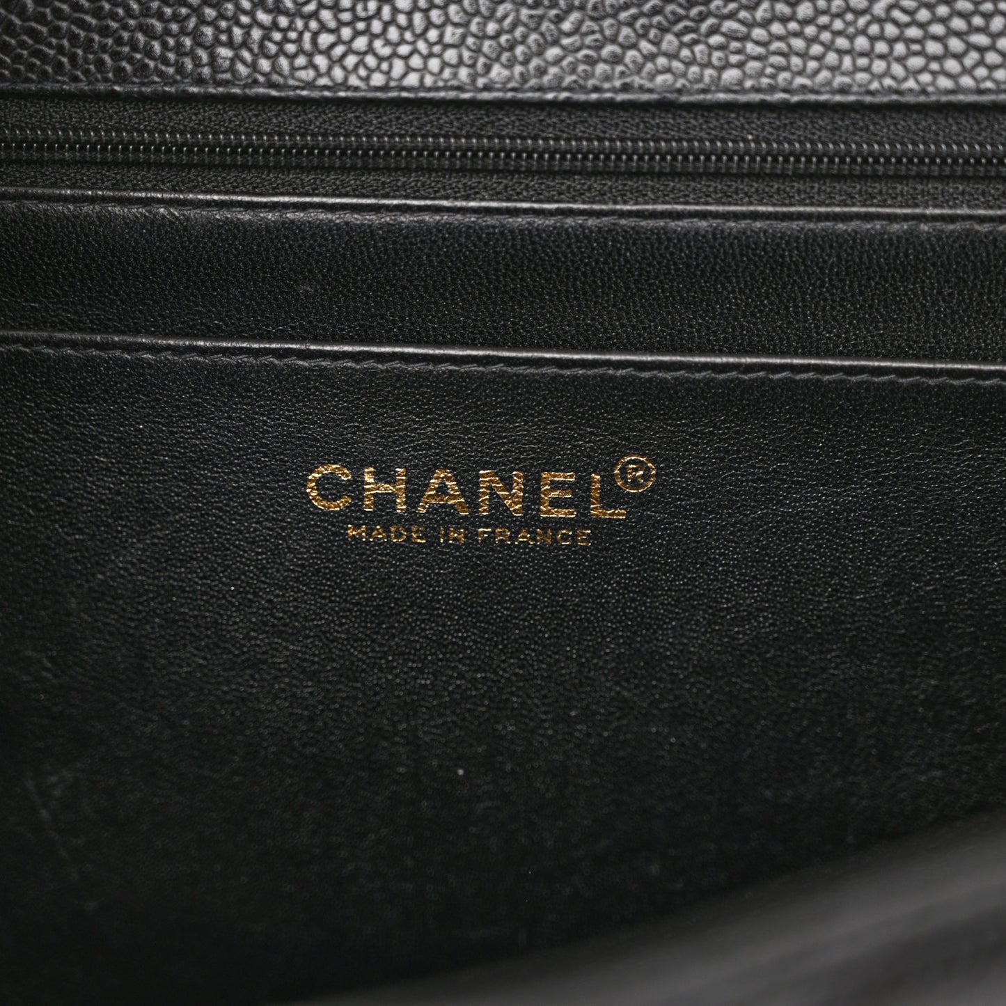 Caviar Jumbo Single Flap Black
